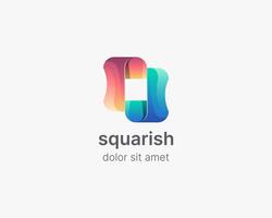 Creative gradient abstract gradient logo vector