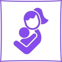 Mother and Child Icon Design vector