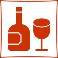 Wine Glass Icon Design vector