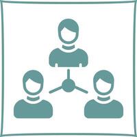 Employee Connection Icon Design vector