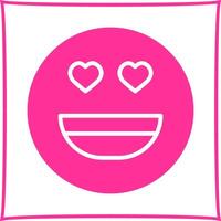 Heart Eyes Icon Design vector
