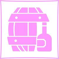 Wine Barrel Icon Design vector