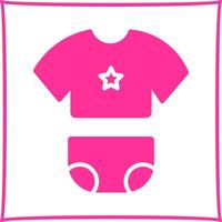 Baby Clothes Icon Design vector