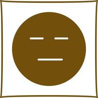 Neutral Face Icon Design vector