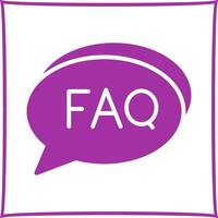 FAQ Section Icon Design vector
