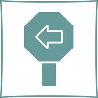 Left Arrow Icon Design vector
