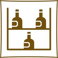 Wine Rack Icon Design vector