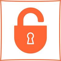 Open Lock Icon Design vector