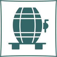 Wine Cask Icon Design vector