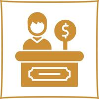 Cashier Icon Design vector