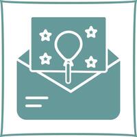 Party Invitation Icon Design vector