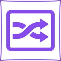 Shuffle Tracks Button Icon Design vector