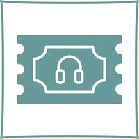 Support Ticket Icon Design vector