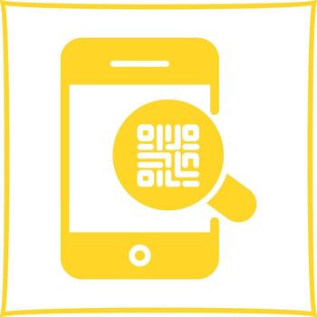 QR Code Authentication Icon Design vector