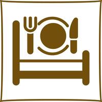 Breakfast in Bed Icon Design vector