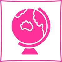 Earth Globe Asia Australia Icon Design vector