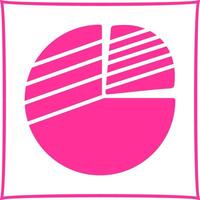 Pie Chart Icon Design vector