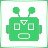 Robot Face Icon Design vector
