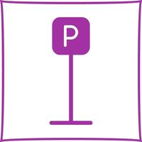 P Button Icon Design vector