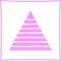 Pyramid Graph Icon Design vector