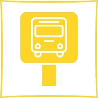 Bus Stop Icon Design vector