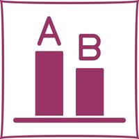 AB Testing Icon Design vector