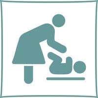 Changing Table Icon Design vector