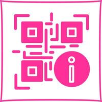 QR Code Information Icon Design vector