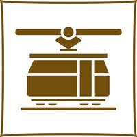 Tram Car Icon Design vector