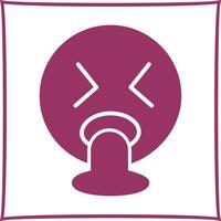 Face Vomiting Icon Design vector