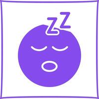 Sleeping Face Icon Design vector