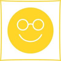 Nerd Face Icon Design vector