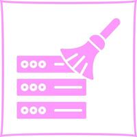 Data Cleaning Icon Design vector