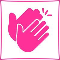 Clapping Hands Icon Design vector