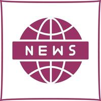 News Globe Icon Design vector