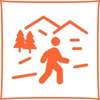 Nature Walk Icon Design vector
