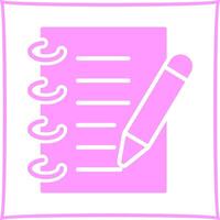 Journalist Notebook Icon Design vector