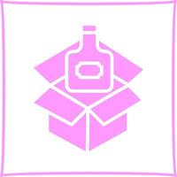 Wine Box Icon Design vector