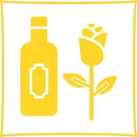 Wine and Roses Icon Design vector