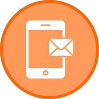 Mobile E-mail Icon Design vector