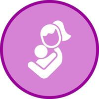 Mother and Child Icon Design vector