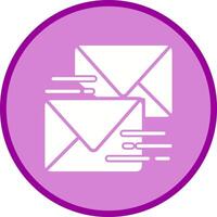 Sent Mail Icon Design vector