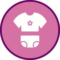 Baby Clothes Icon Design vector