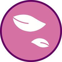 Leaf Fluttering in Wind Icon Design vector