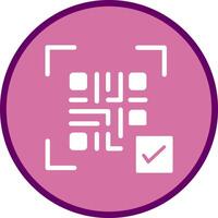 QR Code Link Icon Design vector
