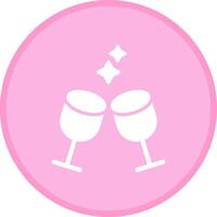 Wine Glasses Icon Design vector