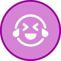 Face with Tears of Joy Icon Design vector