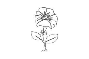 decorative petunia flower concept for home wall decor art vector