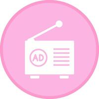 Radio Ad Icon Design vector