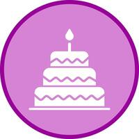 Cake Topper Icon Design vector